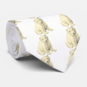 Knuddiger Eisbär Krawatte (Gerollt)
