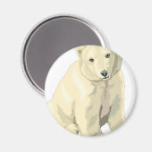 Knuddiger Eisbär Magnet (Vorderseite/Rückseite)
