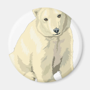 Knuddiger Eisbär Magnet