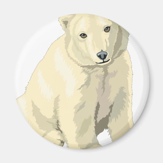 Knuddiger Eisbär Magnet (Vorne)