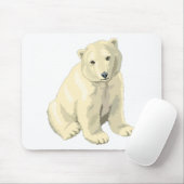 Knuddiger Eisbär Mousepad (Mit Mouse)