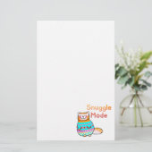 Knuddiger roter Kater Kuschelmodus Briefpapier (Stehend Vorderseite)