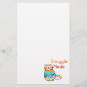 Knuddiger roter Kater Kuschelmodus Briefpapier (Vorderseite)