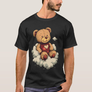 Knuddiger Teddy auf Wolken T-Shirt