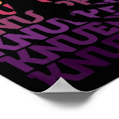 Knueppel Sketll Erstaunlicher Fan-Support 2  Poster (Ecke)