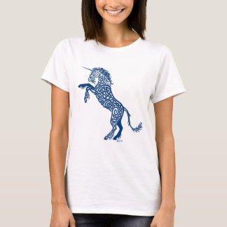 Knüpfarbeit-BlauUnicorn T-Shirt