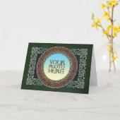 Knüpfarbeit Grenz Foto Grußkarte Karte (Gelbe Blume)