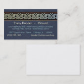 Knüpfarbeit-Grenzgeschäfts-Karten, Art D Visitenkarte (Vorne/Hinten)