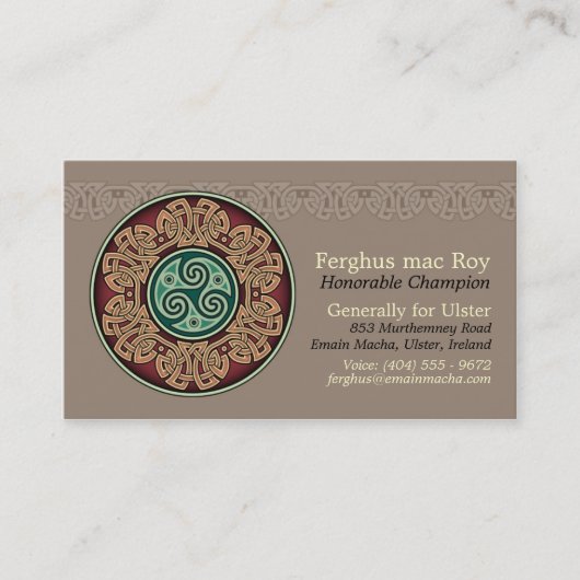 Knüpfarbeit-Kreis-Geschäfts-Karten Visitenkarte (Vorderseite)