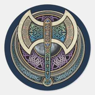 Knüpfarbeit Labrys Aufkleber