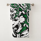 Knüpfarbeit Lion aus dem frühen 20. Jahrhundert Badhandtuch Set (Insitu)