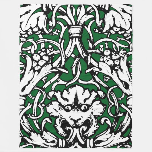 Knüpfarbeit Lion aus dem frühen 20. Jahrhundert Fleecedecke (Vorderseite)