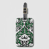 Knüpfarbeit Lion aus dem frühen 20. Jahrhundert Gepäckanhänger (Vorderseite Vertikal)