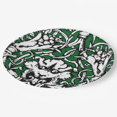 Knüpfarbeit Lion aus dem frühen 20. Jahrhundert Pappteller (Schrägansicht)