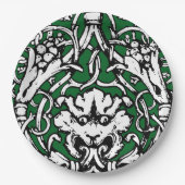 Knüpfarbeit Lion aus dem frühen 20. Jahrhundert Pappteller (Vorderseite)