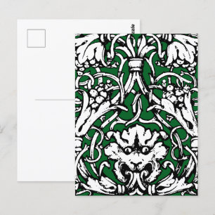 Knüpfarbeit Lion aus dem frühen 20. Jahrhundert Postkarte