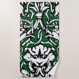 Knüpfarbeit Lion aus dem frühen 20. Jahrhundert Strandtuch