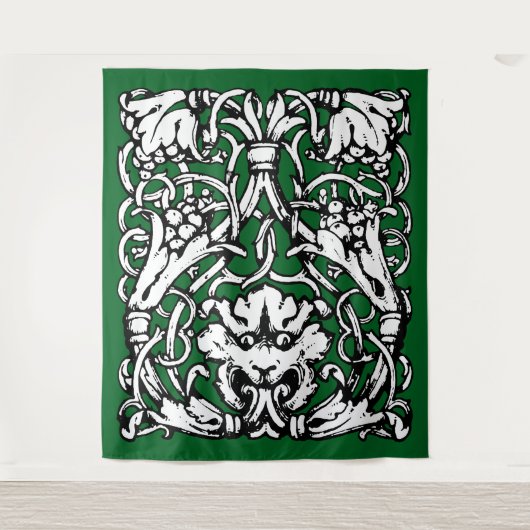 Knüpfarbeit Lion aus dem frühen 20. Jahrhundert Wandteppich (Vorderseite)