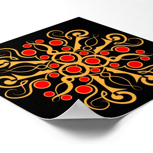 Knüpfarbeit Poster (Ecke)