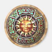 Knüpfarbeit Sun Face Magnet (Vorne)