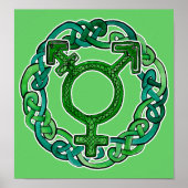 Knüpfarbeit-Transgender-Symbol Poster (Vorne)
