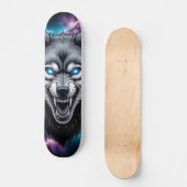 Knurrender Wolfkopf Skateboard (Vorderseite)