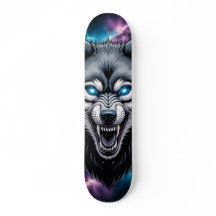 Knurrender Wolfkopf Skateboard