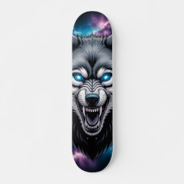 Knurrender Wolfkopf Skateboard