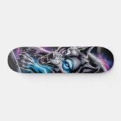 Knurrender Wolfkopf-Skateboard Skateboard (Horizontal)