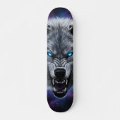 Knurrender Wolfkopf-Skateboard Skateboard (Vorne)