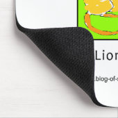 Knusperig glaubt der Löwe an Sie Mousepad (Ecke)