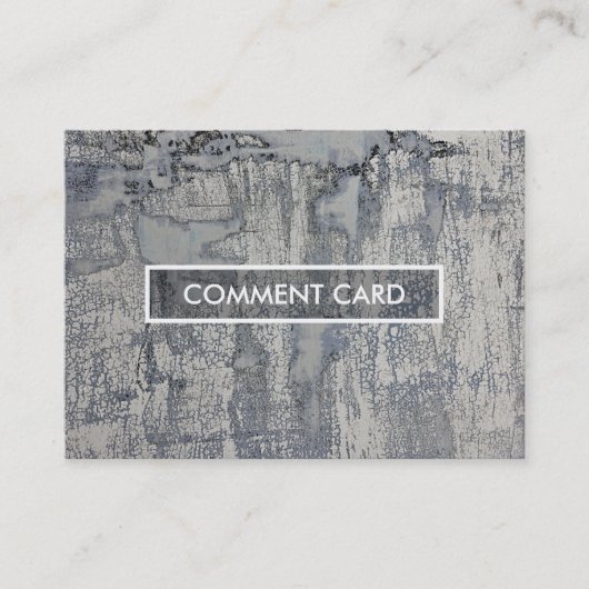 knusperige Beschaffenheit der Kommentarkarte Visitenkarte (Vorderseite)