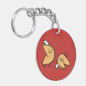 Knusperiger chinesischer süßer Nachtisch des Schlüsselanhänger (Vorderseite links)