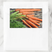 Knuspersteine Karotten Rechteckiger Aufkleber (Tasche)