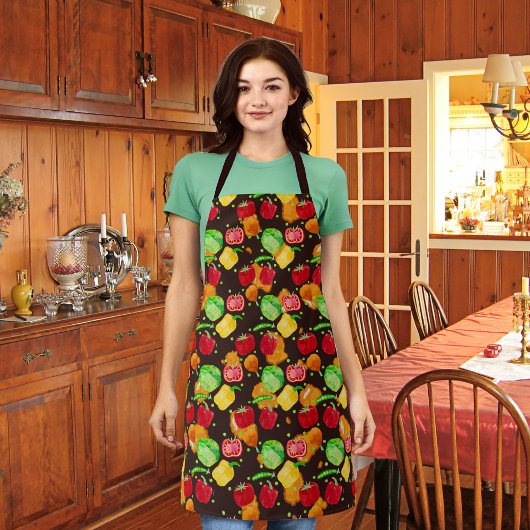 knusprig, knusprig, braun schürze