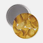 Knusprige Kartoffelchips Magnet (Vorderseite/Rückseite)
