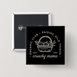 Knusprige Mama Sahm lustige Zitate Retro Vintage S Button