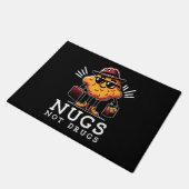 Knusprige Nugs, keine Drogen Fußmatte (Schrägansicht)