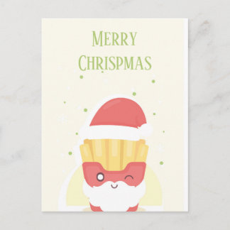 Knusprige Patties Frohe Weihnachten Postkarte
