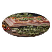 Knuspriger Bacon-Block Kräuter Schneidebrett (Ecke)