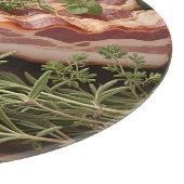 Knuspriger Bacon-Block Kräuter Schneidebrett (Ecke)