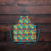 knuspriger, knuspriger Salat aquamarin blau Schürze