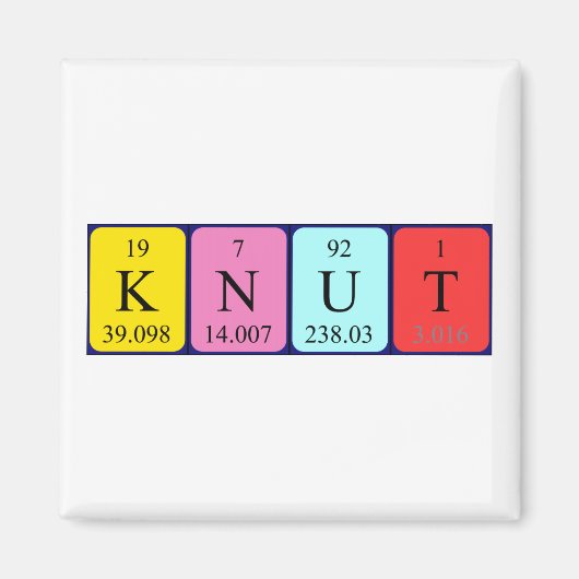 Knut Periodenmagnetmagnet Magnet (Vorne)