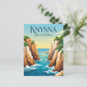 Knysna Heads Südafrika Postkarte (Stehend Vorderseite)