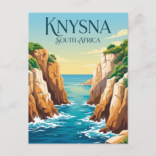 Knysna Heads Südafrika Postkarte (Vorderseite)