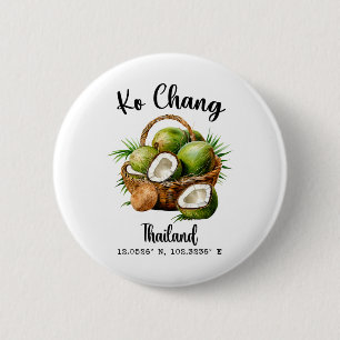 Ko Chang Kokosnuss Thailand Tropische Insel Gps Ur Button