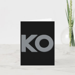 Ko Funny Knock Out Boxing Wrestling Männer Frauen  Karte