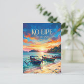 Ko Lipe Thailand Postkarte (Stehend Vorderseite)