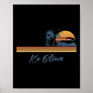 Ko Olina Beach Hawaii Familie passende Urlaubssomm Poster