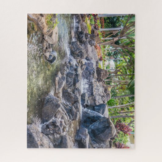 Ko Olina O'Ahu Hawaii Wasserfall Puzzle (Vertikal)